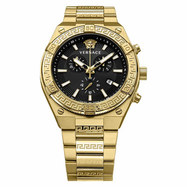 Versace Herren Armbanduhr SPORTY GRECA Chronograph gold 46 mm VESO00922